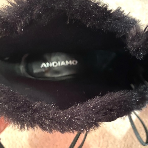Andiamo Black  booties with rhinestones cluster buttons size 9.5 New without box - Picture 5 of 12